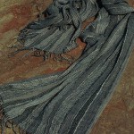 Silk Stole-Ink.60x186cm
